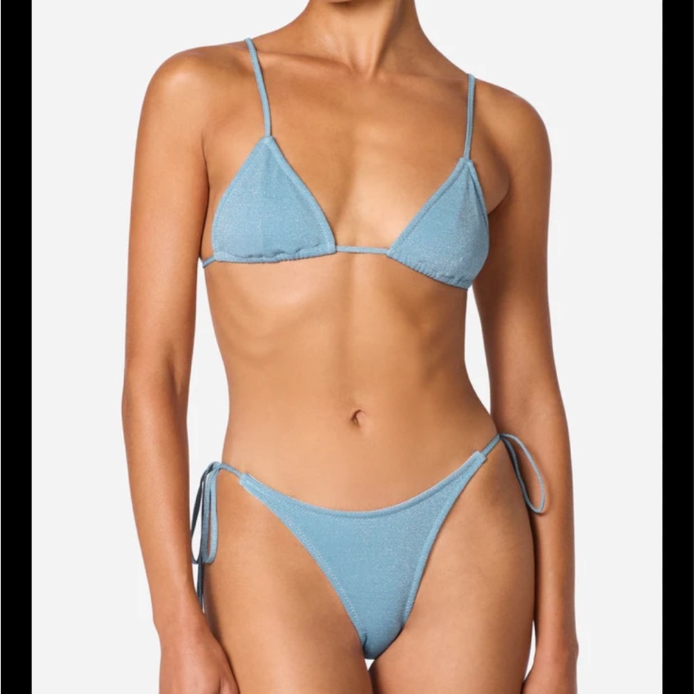 BNWT Triangl blue sparkle bikini